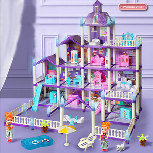 Jouet de villa 3D à faire soi-même pour enfants, jeu de simulation de meubles pour filles, maison de jeu miniature, accessoires de maison de poupée, meubles de maison de poupée, grande taille - Product Image 4