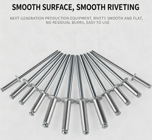 Rivets aveugles en acier inoxydable et aluminium, étanches, à tête doublement fraisée, à extrémité ouverte, vente en gros - Product Image 1