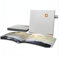 Folleto de puntada de sillín con logotipo personalizado para publicidad Promoción Catálogo DE LA EMPRESA Folleto