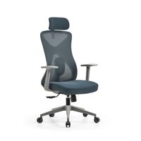 Chaise de bureau en maille JOHOOFURNITURE avec support lombaire, gris, fabriquée en Chine, chaise de bureau pour le personnel, haute qualité