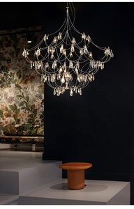Grand lustre artistique en treillis métallique LED style feu d'artifice, guirlande lumineuse féerique, <span class=keywords><strong>lampe</strong></span> suspendue - Product Image 6