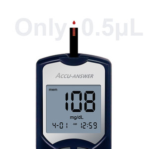 ACCU-ANSWER ZH-G01 휴대용 혈당 측정기, 거의 무통 검사용 저샘플량, 3년 보증, CE 인증 - Product Image 2