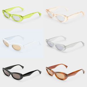 Kacamata Hitam Finewell Fashion Klasik Retro Bingkai Kecil Warna Permen Vintage <span class=keywords><strong>Cat</strong></span> <span class=keywords><strong>Eye</strong></span> Logo Kustom Wanita Pria - Product Image 6