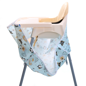 Tapis d'éclaboussure personnalisé pour enfants tapis imperméable pour chaise haute tapis d'attrape-nourriture lavable tapis d'éclaboussure attrape-nourriture <span class=keywords><strong>bavoir</strong></span> étanche au riz - Product Image 5