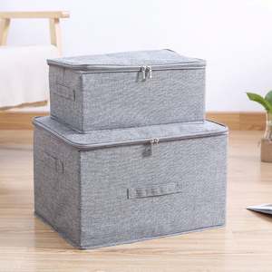 Sturdy Linen Fabric <b>Storage</b> Box Foldable Closet Organizers and <b>Storage</b> for Home & <b>Office</b> - Product Image 2