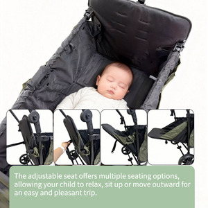 JXB XF360 Opvouwbare Wandelwagen voor Kinderen, Inklapbare Strandwagen met Grote All-Terrain Wielen - Product Image 6