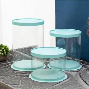 Caja de Pastel Transparente Redonda de Lujo con Logotipo Personalizado, <span class=keywords><strong>46</strong></span> cm, Super Alta, de PET, para Regalos de Boda, Cumpleaños y Fiestas - Product Image 3