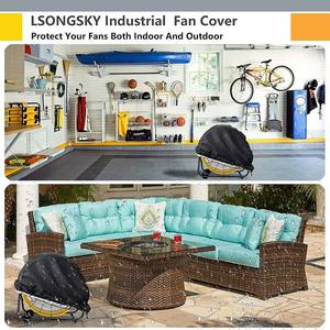 עמיד בפני אבק עמיד בפני UV עמיד למים מתאים לתנועה במהירות גבוהה מאוורר תוף פטיו כיסוי מאוורר תעשייתי כיסוי מאוורר רצפתי חיצוני - Product Image 5