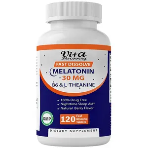 פרימיום איכות Vitamine B6 פעיל תזונתי תוסף תזונה שינה L-theanine כמוסות