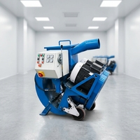Machine de sablage mobile électrique certifiée CE avec nettoyage par billes d'acier pour revêtements de sol époxy, livraison rapide et utilisation facile