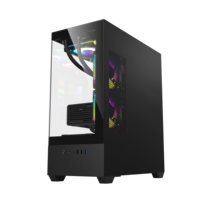 Boîtier PC AntarcChill Mid Tower ATX compatible avec carte mère, support de refroidissement liquide 360 mm pour jeux et bureautique
