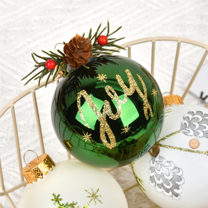 7cm <b>Owl</b>-Shaped Glass Painted Ball Pendant for Christmas Tree Scene Arrangement Holiday Supplies - Product Image 4