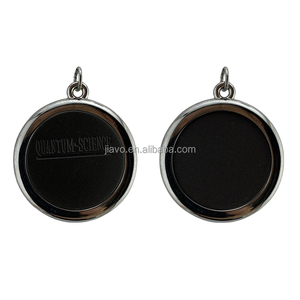 Baru Tiba Liontin Hitam Murni Bulat Liontin Lava Vulkanik <span class=keywords><strong>Quantum</strong></span> Menerima Logo Kustom - Product Image 3