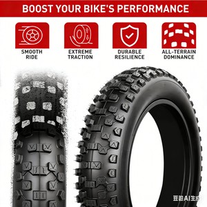 Pneu de vélo électrique robuste de 20 pouces, 20 x 4,0, gaine 102-406, pneu gras pour vélo électrique, vélo de montagne électrique, vélo à neige - Product Image 5