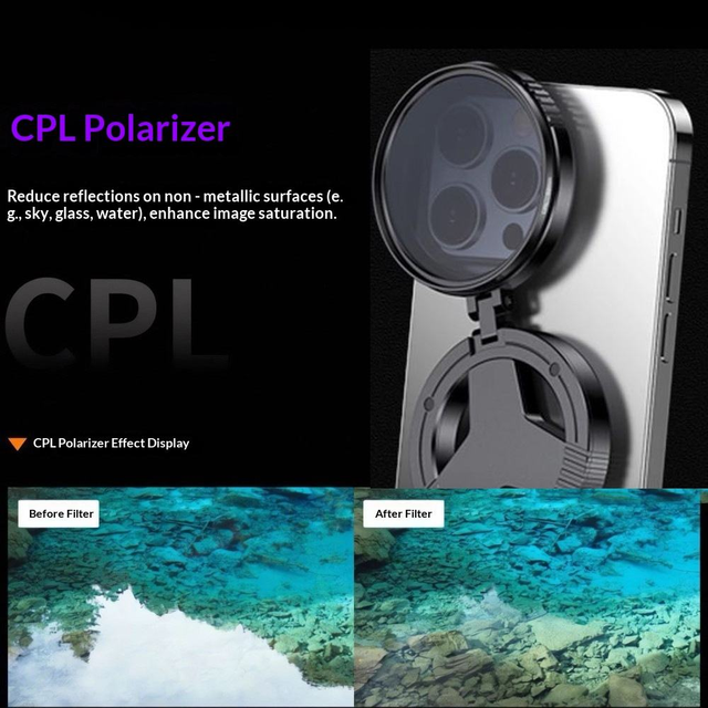 Universal Magnetic 52mm Mobile Phone Wide Angle Filter Lens Portable Clip Camera Accessory for iPhone  Android All Smartphones