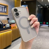 Étui de téléphone magnétique sans fil mat de luxe pour iPhone 16 15 14 13 11 12 Pro