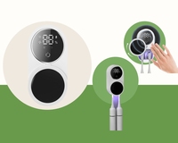 Système de désinfection à sec avec ventilateur de stérilisateur de brosse à dents UVC + UVA rechargeable au mur avec lumière UVA + UVC pratique pour un usage domestique