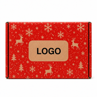 Boîte d'expédition en carton ondulé kraft écologique avec logo personnalisé, boîte d'expédition en carton recyclable, emballage en papier, boîtes cadeaux pour abonnement