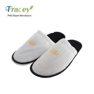 Chaussons jetables de luxe en gros à prix avantageux, unisexes, avec semelle antidérapante et échantillon gratuit pour les hôtels, les spas et les salles de bain - Option de logo personnalisé - Product Image 2