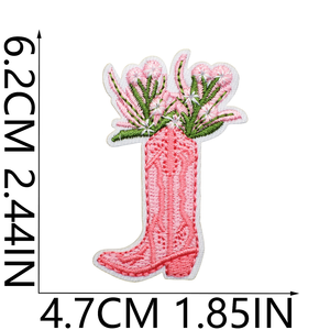 Nouveauté : Patch brodé en tissu personnalisé, motif ours, gâteau aux cerises, dessin animé, thème rose, doux et mignon, pour la Saint-Valentin - Product Image 3