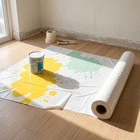 Rouleau de protection de sol en feutre auto-adhésif imperméable jetable, revêtement de sol non tissé pour la décoration intérieure des bâtiments