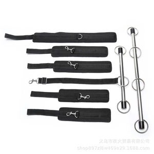 Couples' <b>BDSM</b> sex toys, steel pipes, buttock binding, handcuffs, leg irons, <b>collars</b>, and bondage - Product Image 5