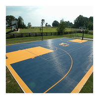 Revêtement de sol pour terrain de basketball extérieur, dalles de sol temporaires emboîtables pour terrains de sport et de jeu en extérieur