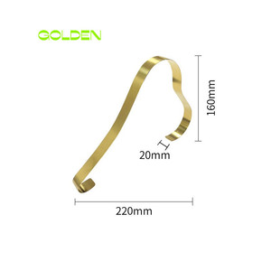 Présentoir de chaussures à talons hauts en acier inoxydable titane doré, support de chaussure élastique en métal or rose pour boutique exclusive - Product Image 4