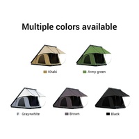 Tente de toit de voiture personnalisée légère en alliage d'aluminium alvéolé quatre saisons, modèle clamshell, pour 2 personnes, avec échelle télescopique pour 4x4 Overland