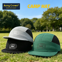 Casquette de course personnalisée à 5 panneaux, casquettes de sport pour marathon avec logo réfléchissant, casquette de course à 5 panneaux pour hommes, casquette de trail running personnalisée