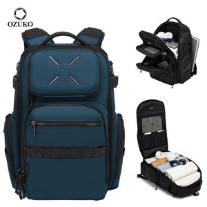 กระเป๋าเดินทางดีไซน์หรู <span class=keywords><strong>Ozuko</strong></span> 9918 กระเป๋าเป้สะพายหลังกันขโมยแบบยุทธวิธีพร้อมช่อง USB สำหรับกิจกรรมกลางแจ้ง - Product Image 1