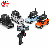 Voiture télécommandée Wltoys 2.4G avec mini caméra Wifi 6405-C 6406-C, échelle 1/64, FPV, contrôle à distance par application, rechargeable, sans fil, jouet de drift, cadeau