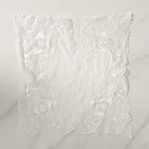 Ren Thêu chống bụi Polyester lưới bảng mat trang trí nhà Bìa khăn trong suốt đạo cụ nền đơn giản hiện đại - Product Image 6