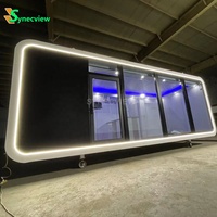 Capsule de sommeil moderne de luxe écologique et confortable, évolutrice, design traditionnel, mini-maison, villa touristique en acier léger, 2023