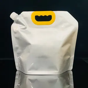5L 10L पुन: प्रयोज्य गर्मी प्रतिरोधी तरल पैकेजिंग स्टैंड अप टोंटी बैग एल्यूमिनियम फोइल टोंटी थैली बैग