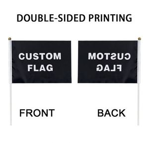 Factory Wholesale Premium Fabric Digital Printing Eco-Friendly Custom Different Size Hand <b>Flags</b> - Product Image 3