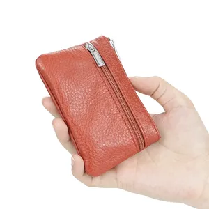 Porte-monnaie mini AndoBag pour femmes, pochette à monnaie en cuir véritable, petit portefeuille décontracté simple 1837 - Product Image 6