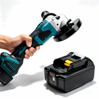 Meuleuse d'angle sans fil 18V 125mm, moteur sans balais 10000 tr/min 800W, interrupteur coulissant, outil électrique compatible
