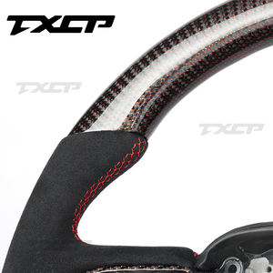 Apto para Dodge PU Charger <span class=keywords><strong>Srt</strong></span> 2012 Challenger Volante de fibra de carbono de cuero perforado - Product Image 6