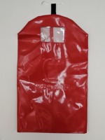 Bâche rouge ignifuge en tissu pour équipement de lutte contre les incendies aéroportuaires - Durable, recyclable, imperméable et anti-poussière