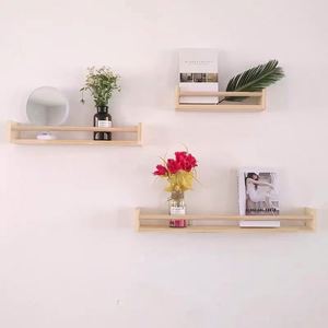 Wholesale Modern Multifunction <b>Wall</b> Mounted Wooden Storage <b>Rack</b> for Living Room Books and Magazines Display - Product Image 2
