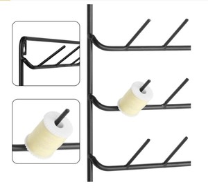54 carretes ganchos perchas estantes de exhibición Metal montaje en pared aguja hilo de coser estante - Product Image 6
