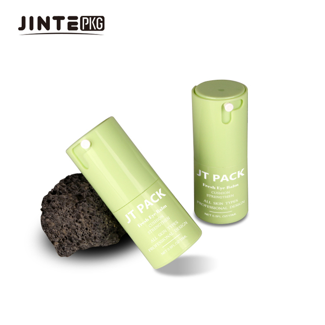 15ml 30ml 50ml Hot Selling Makeup Packaging PP Cosmetics Twist up Lotion Green Pump Bottle