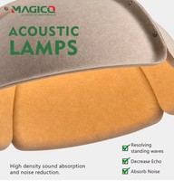 Abat-jour suspendu en feutre PET de style moderne pour chambre, abat-jour acoustique en feutre PET écologique, variateur d'intensité décoratif pour hôtel intérieur