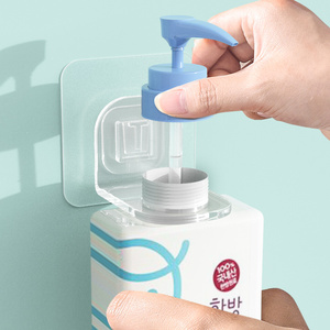 Portaoggetti da Bagno in Plastica Trasparente, Supporto a Parete Senza Tracce <span class=keywords><strong>per</strong></span> Shampoo, Porta Doccia e Bagnoschiuma con Ganci Multipli - Product Image 6