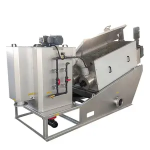 Screw Sludge Dewatering Machine For Slaughter House Waste Water