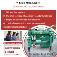 Moteur diesel monocylindre à piston 25HP 22HP Refroidi par eau