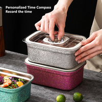 Boîte de conservation portable en titane pur de qualité alimentaire, boîte de stockage sous vide scellée, récipient de stockage alimentaire anti-fuite, 3 tailles