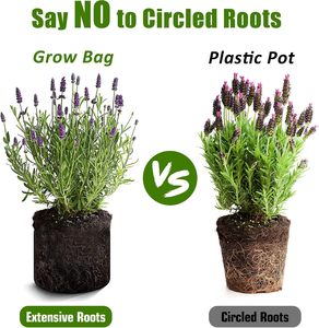 Lot de 5 sacs de culture respirants pour plantes de 5 gallons avec trous de drainage, pots en tissu aéré robustes avec poignées pour la plantation en jardin - Product Image 6