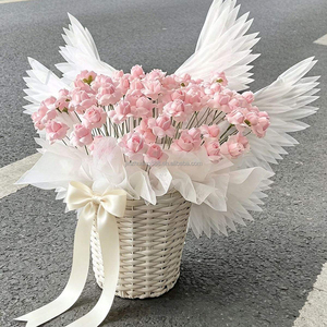 Ailes d'<span class=keywords><strong>ange</strong></span> en plumes faites à la main, accessoire pour arrangement floral, cadeau romantique 520, accessoire de décoration pour fête, vacances, photos - Product Image 6